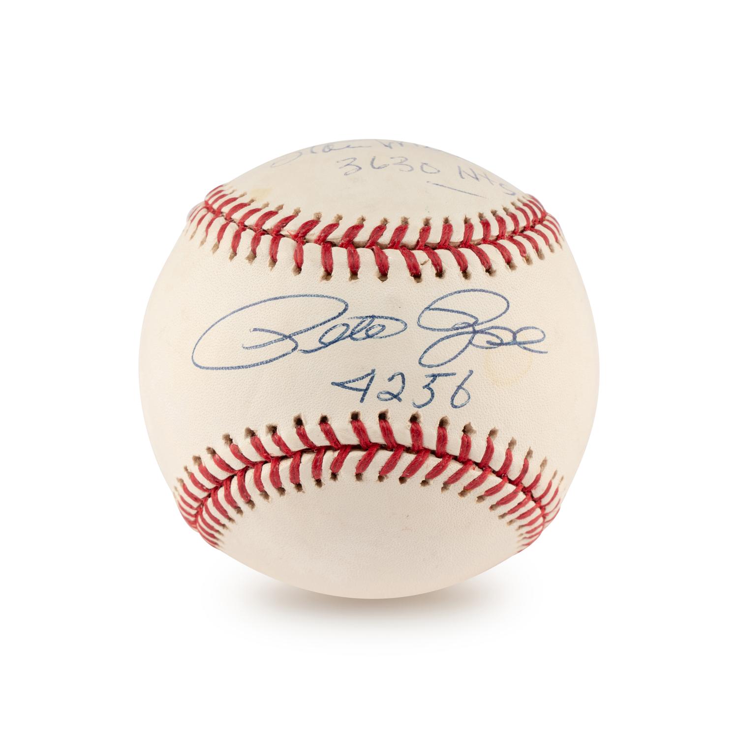 A Stan Musial and Pete Rose Dual Signed Autograph Baseball (Beckett Authentication Services)
