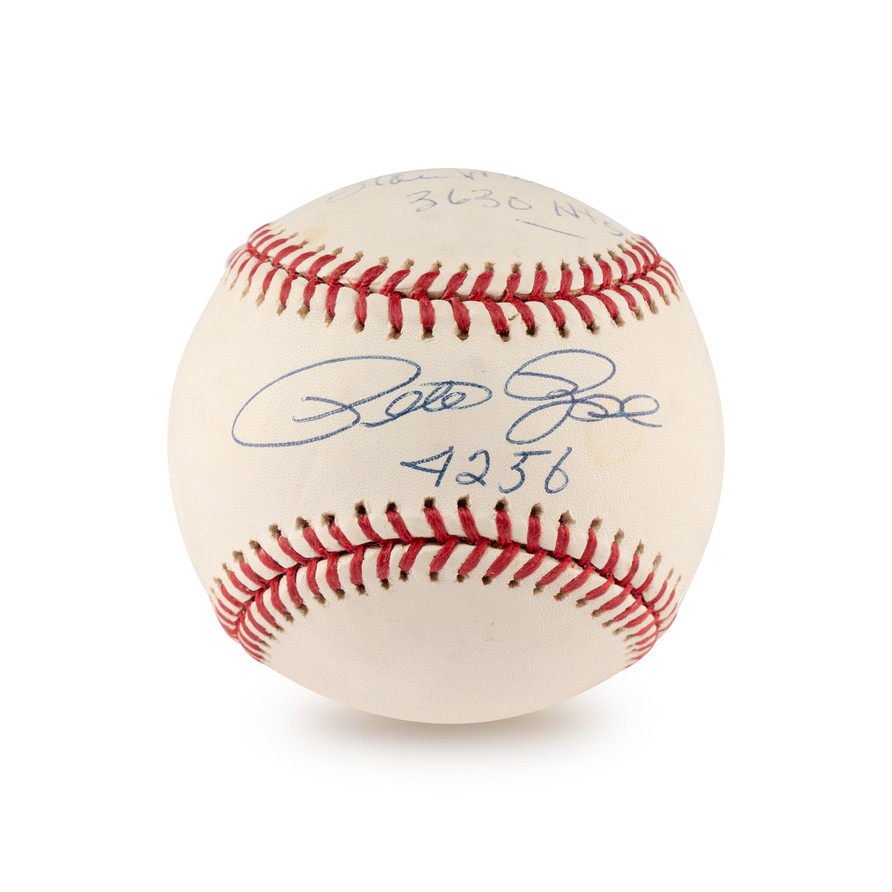 A Stan Musial and Pete Rose Dual Signed Autograph Baseball (Beckett Authentication Services)