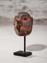 Tlingit Polychrome Hawk Maskette
