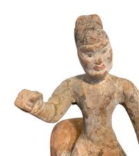 Two Chinese Sancai Pottery Figures