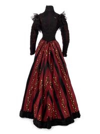 Two-Piece Striped Silk Evening Dress, 1890s