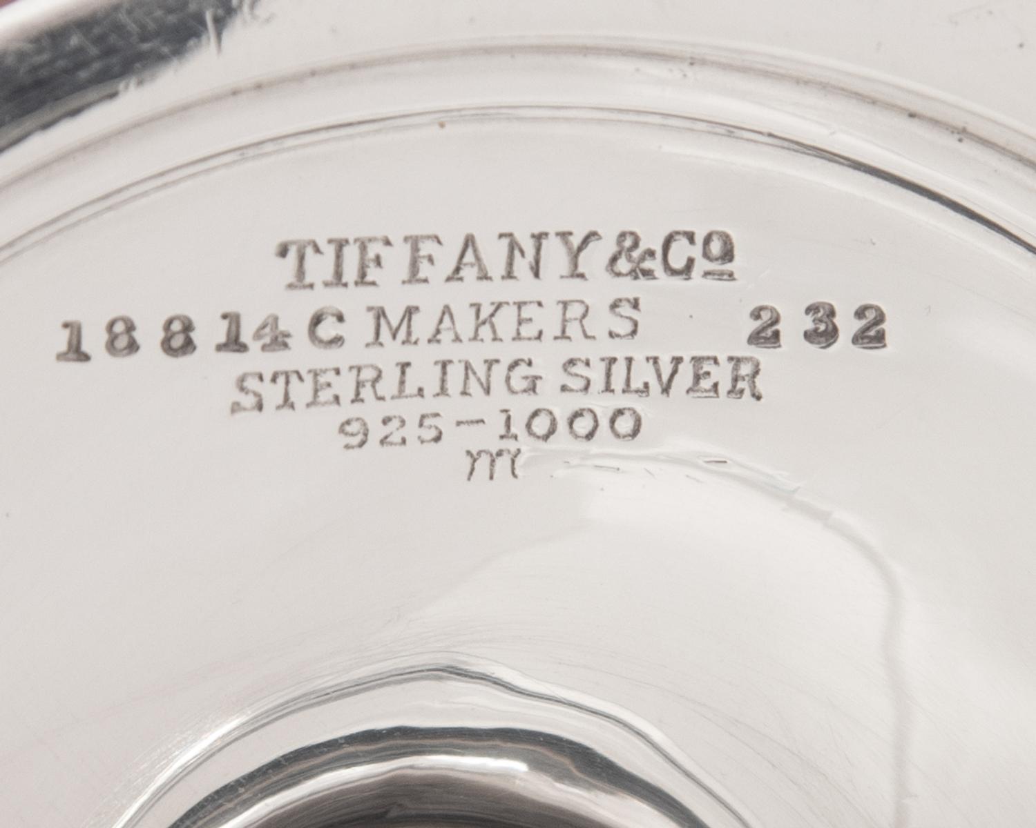 A Tiffany and Co. Silver Three-Piece Coffee Service