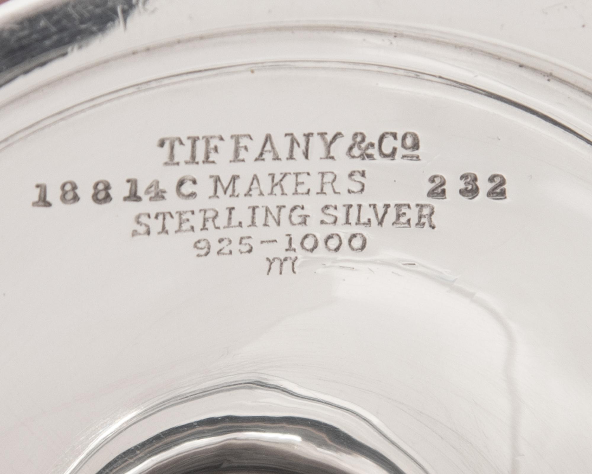 A Tiffany and Co. Silver Three-Piece Coffee Service