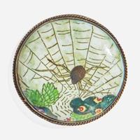A Wedgwood Fairyland Lustre Bone China Brooch UK, circa 1920