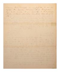 [SECOND SEMINOLE WAR]. JOHNSTON, Joseph E. (1807-1891). Autograph letter signed ("J.E. Johnston"). "Gary's Ferry" [Florida], 17 November 1836.