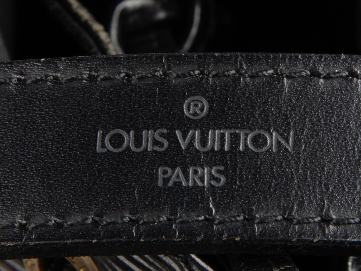 Louis Vuitton Noé Bag in Black Epi Leather