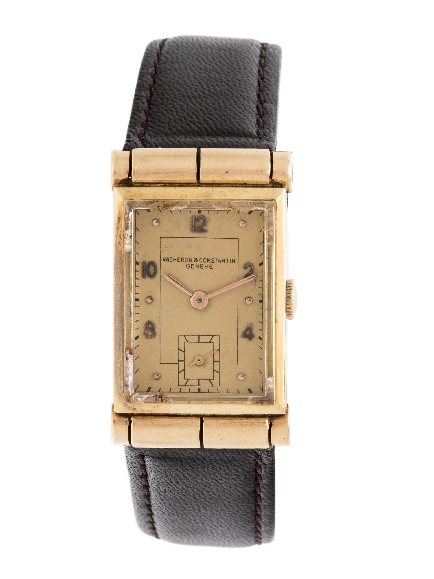 VACHERON & CONSTANTIN, LECOULTRE, VINTAGE, 14K YELLOW GOLD WRISTWATCH