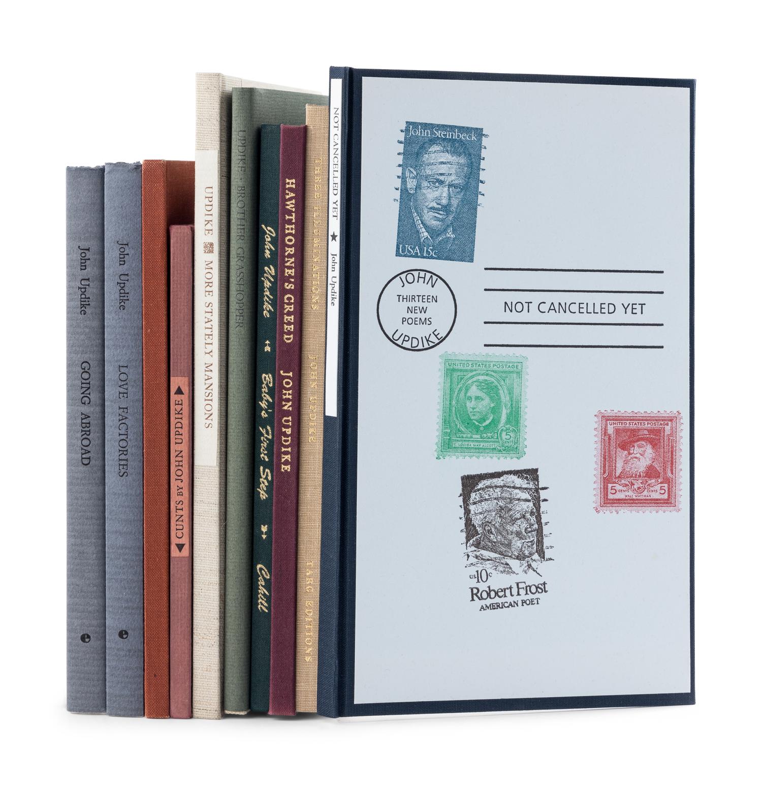 UPDIKE, John (1932-2009). A group of 10 fine press limited editions of Updike’s works, MANY SIGNED, comprising: