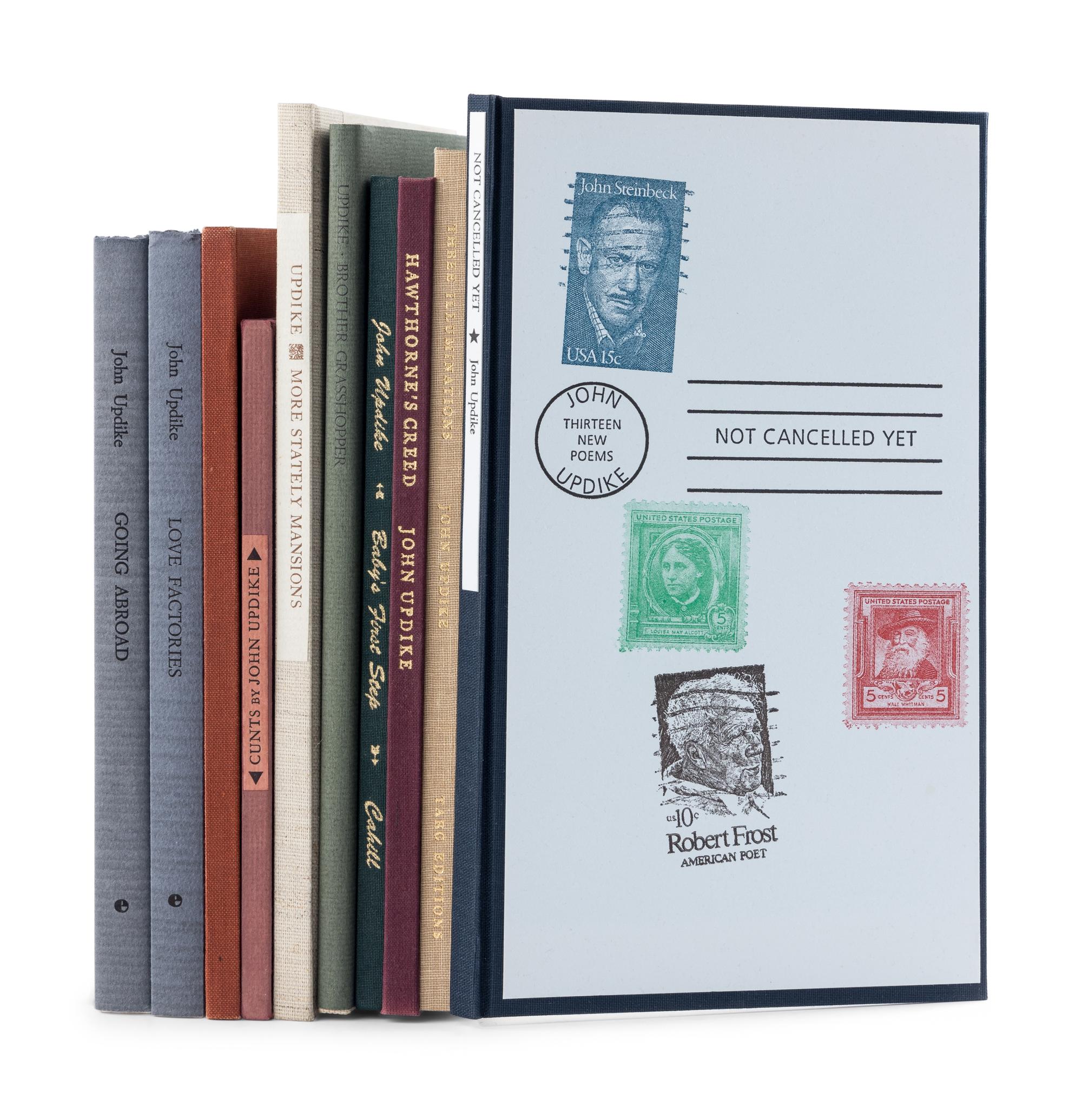 UPDIKE, John (1932-2009). A group of 10 fine press limited editions of Updike’s works, MANY SIGNED, comprising: