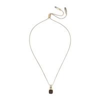 Lagos, 'Caviar', Sterling Silver, Yellow Gold, and Smoky Quartz Pendant Necklace