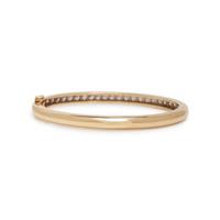 DIAMOND AND YELLOW GOLD BANGLE BRACELET