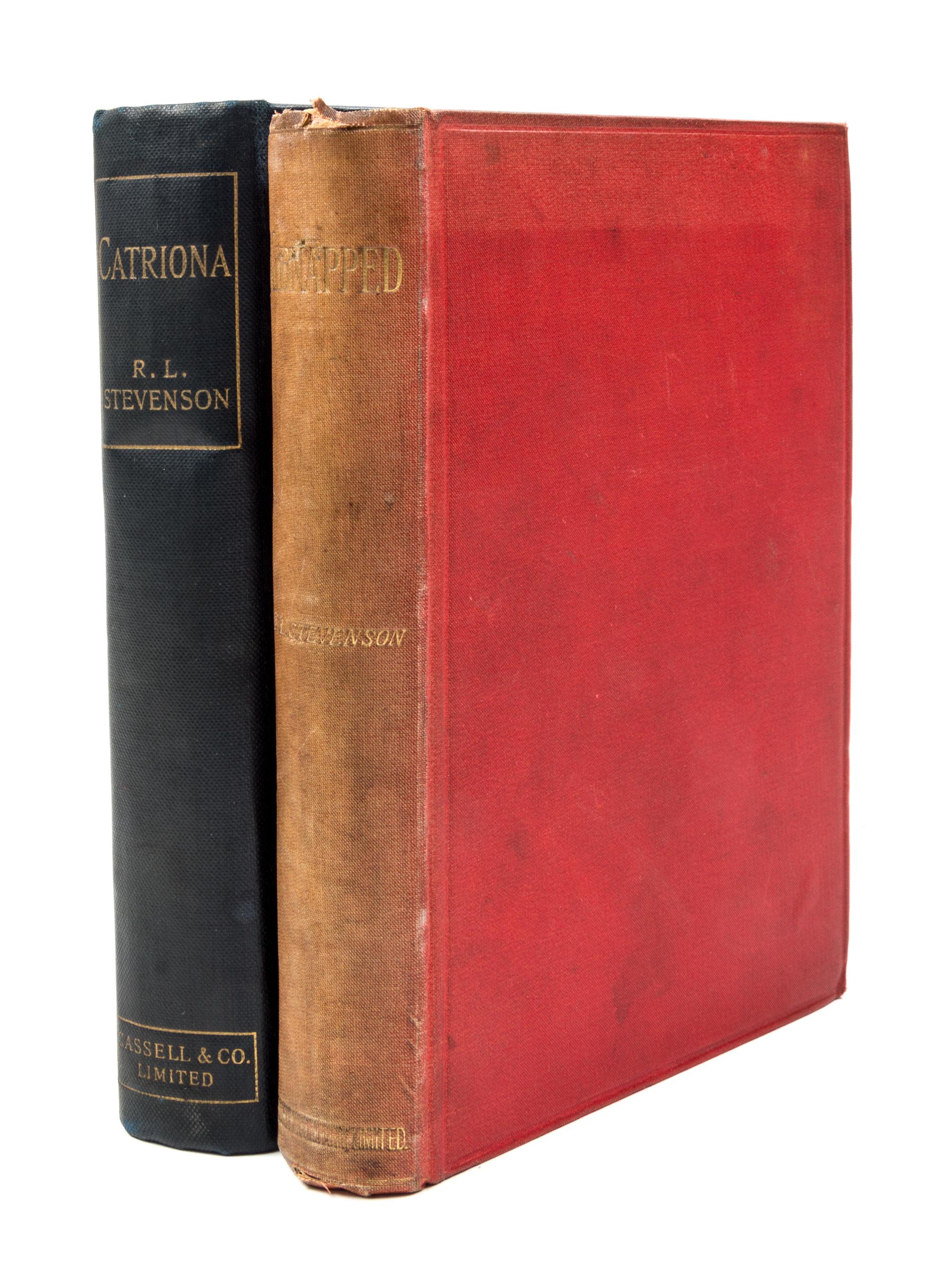 STEVENSON, ROBERT LOUIS. Kidnapped. London, 1886. First edition, first issue. Together with Catriona. London, 1893. First editon.