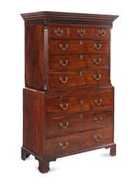 A George III Mahogany Chest-on-Chest