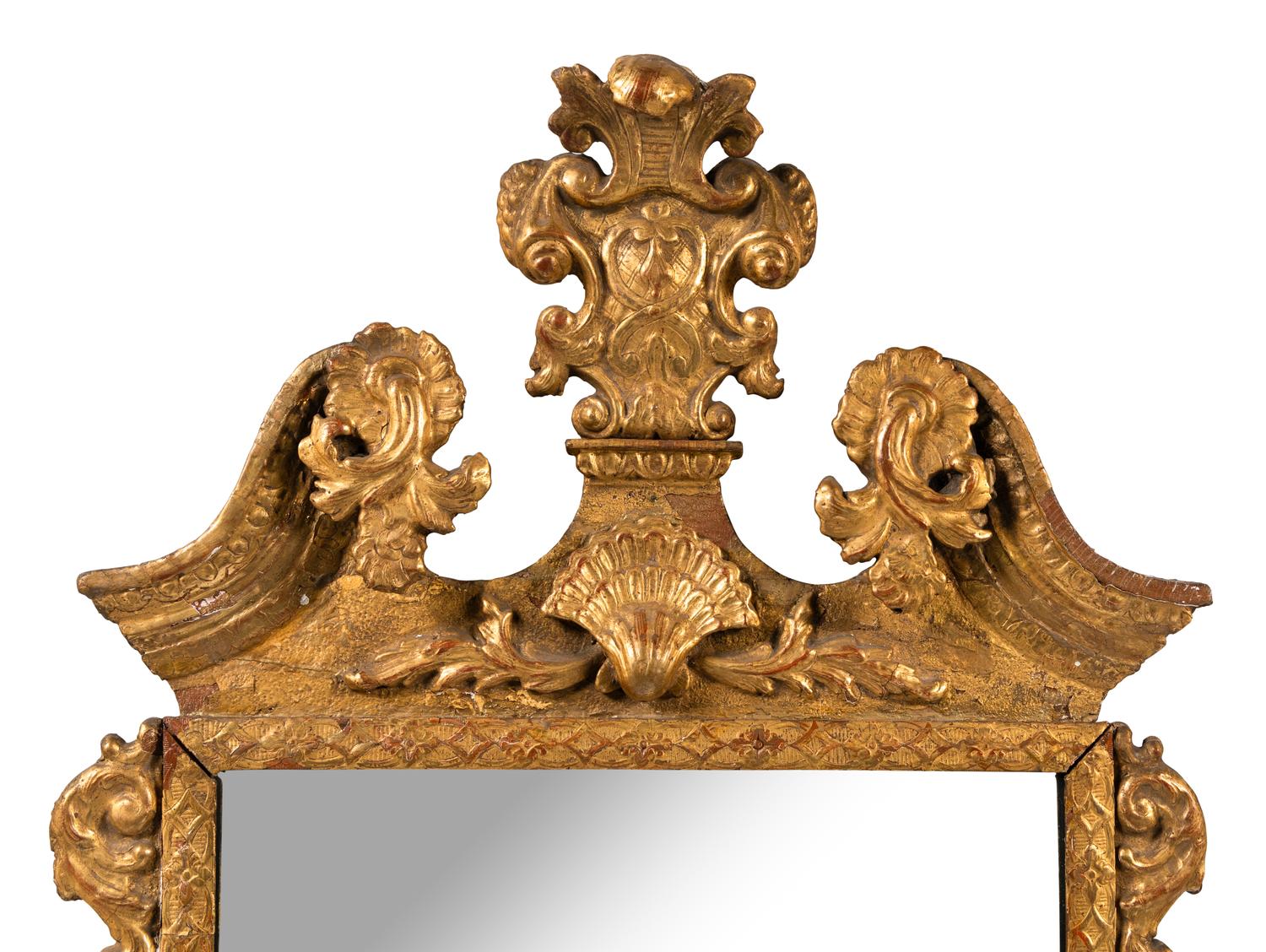 A Geoge II Style Giltwood Mirror
