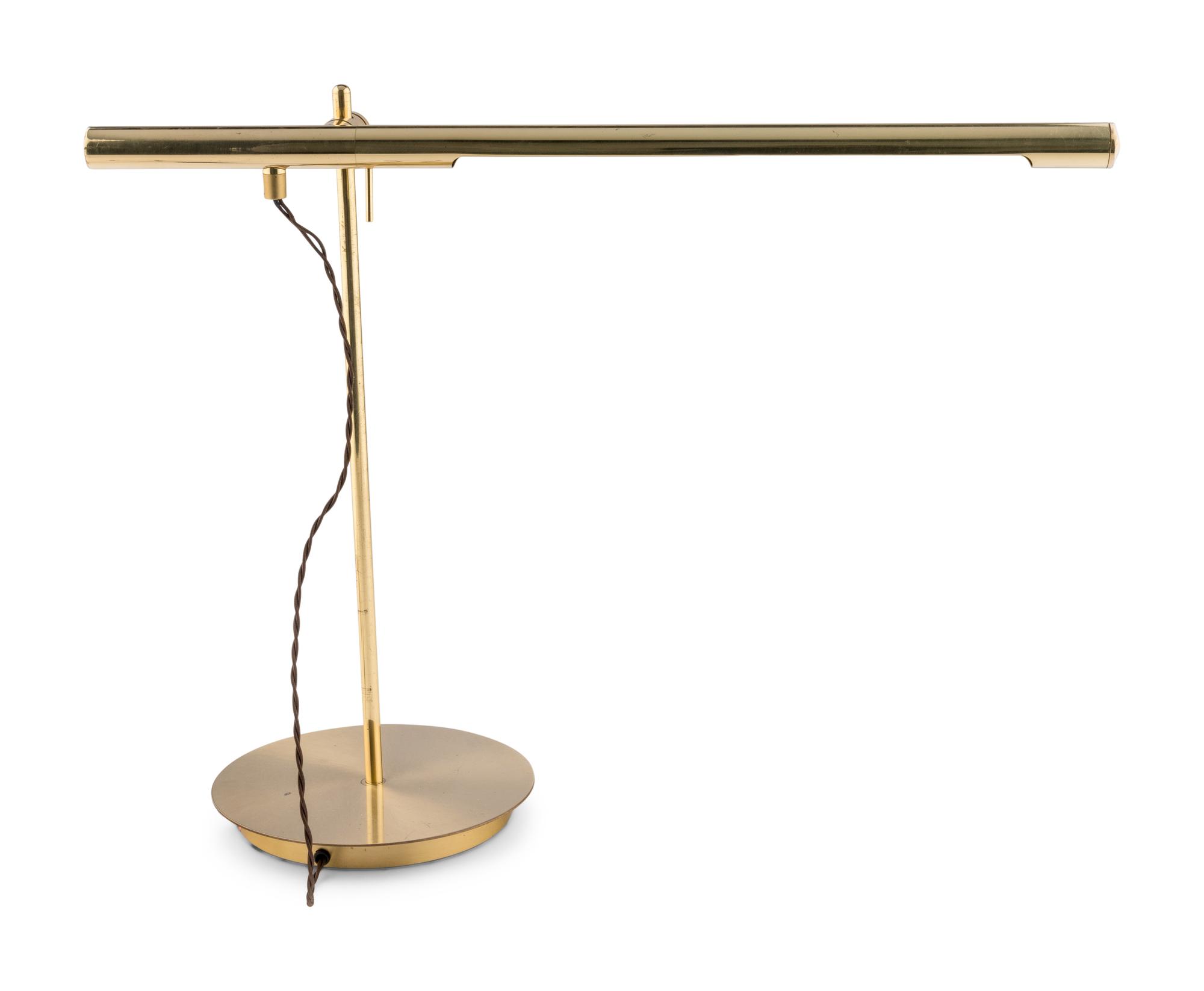 A Contemporary Brass Desk Lamp