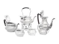 An English Silver-Plate Tea Service