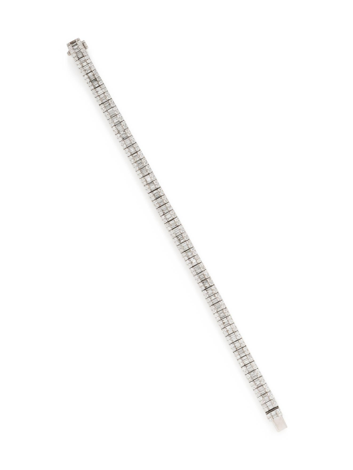 DIAMOND AND WHITE GOLD BRACELET