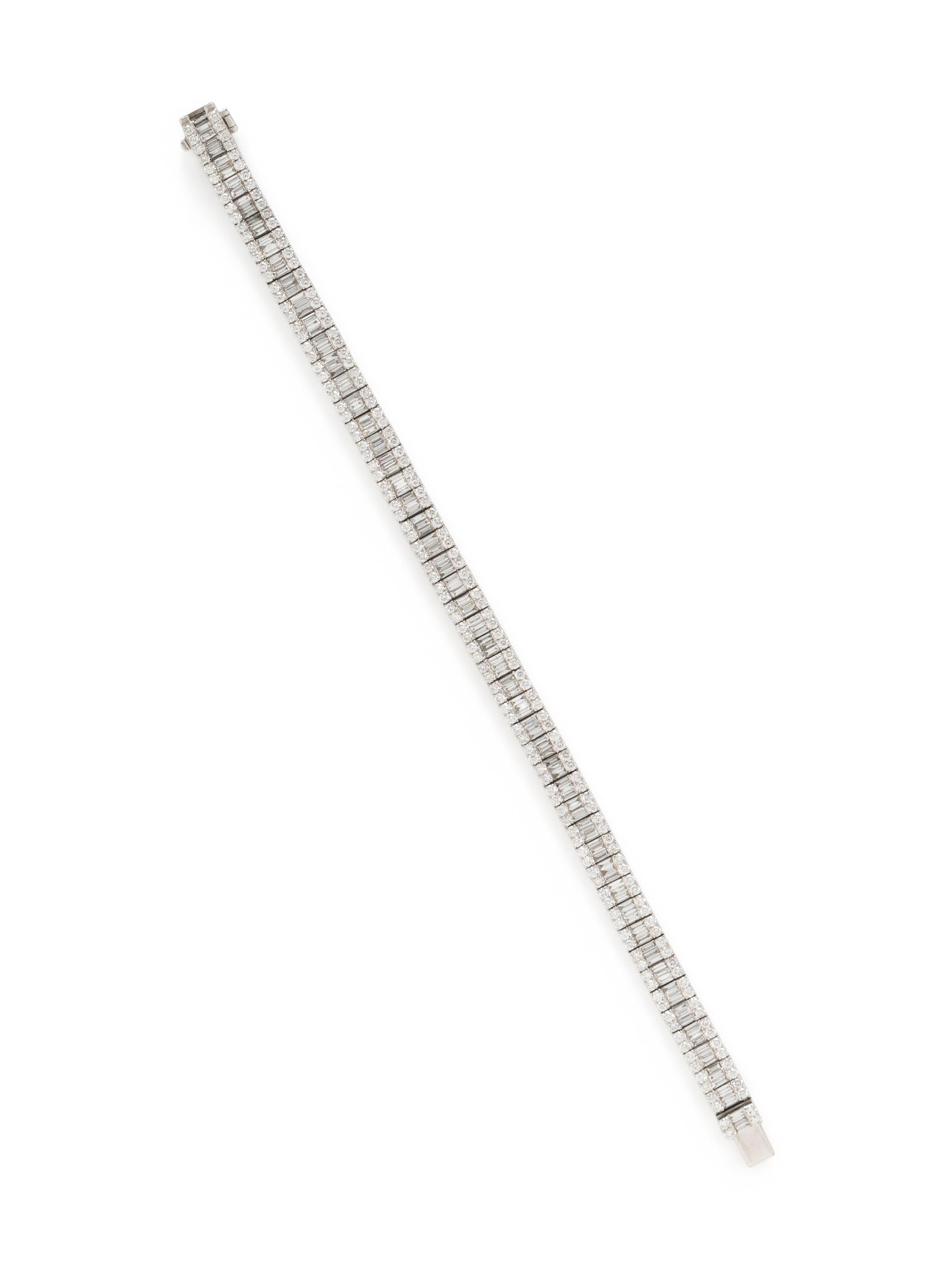 DIAMOND AND WHITE GOLD BRACELET