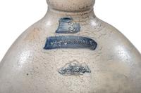 An E.H. Merrill Three-Gallon Stoneware Jug with Applied Eagle
