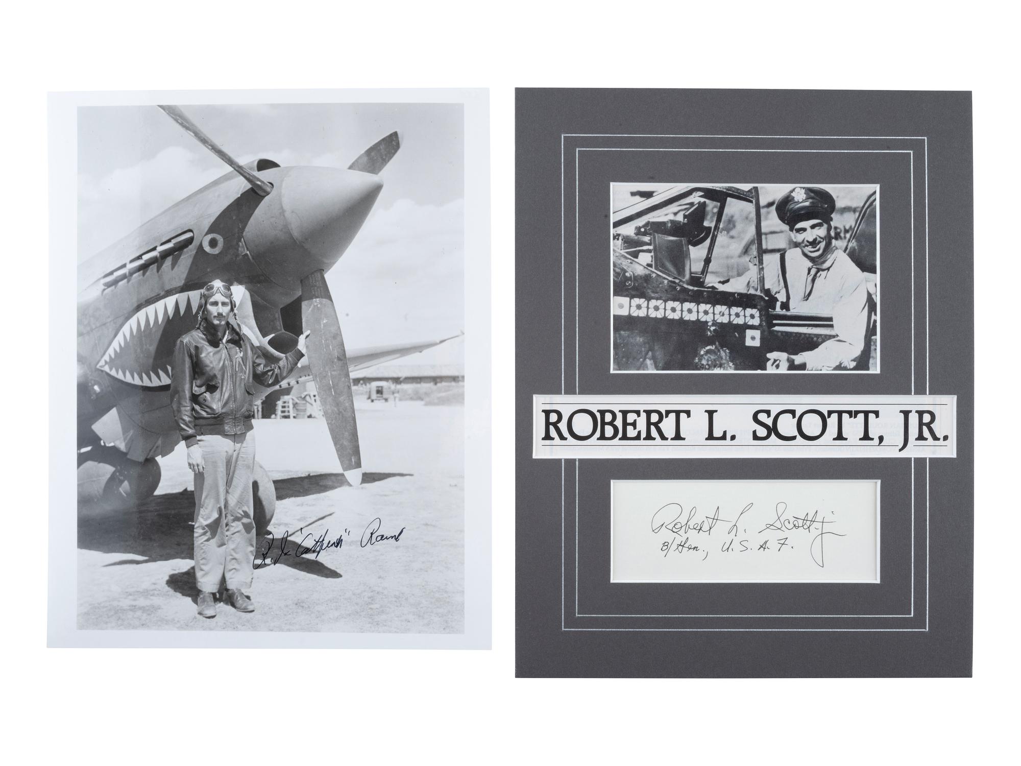 [WWII]. Signatures of pilots of the First American Volunteer Group, the "Flying Tigers."