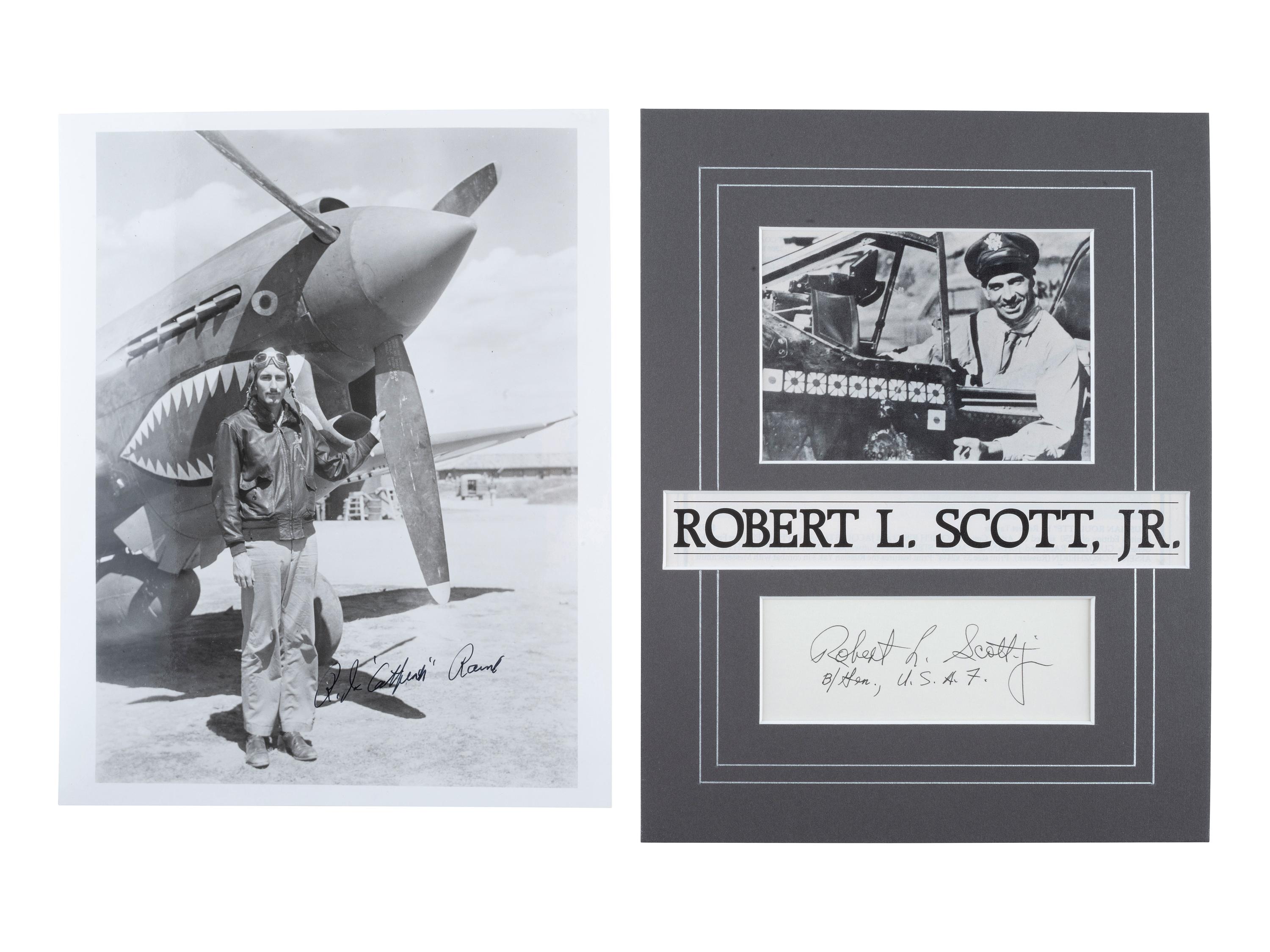 [WWII]. Signatures of pilots of the First American Volunteer Group, the "Flying Tigers."