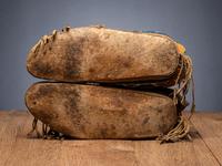 Kiowa Beaded Hide Moccasins