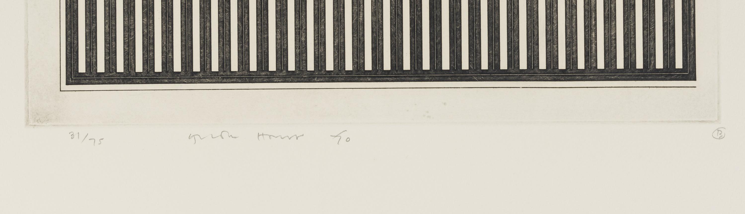 A Group of Six Prints ( Ladder Box: A; Multi Case B; Certical Screen: C; Drop Mitres: D; Quoined Chase: E; Mitred Matrix: F ), 1970