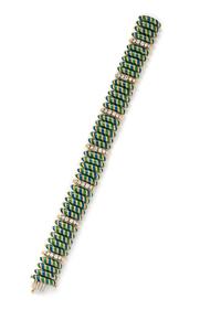 ENAMEL AND DIAMOND BRACELET