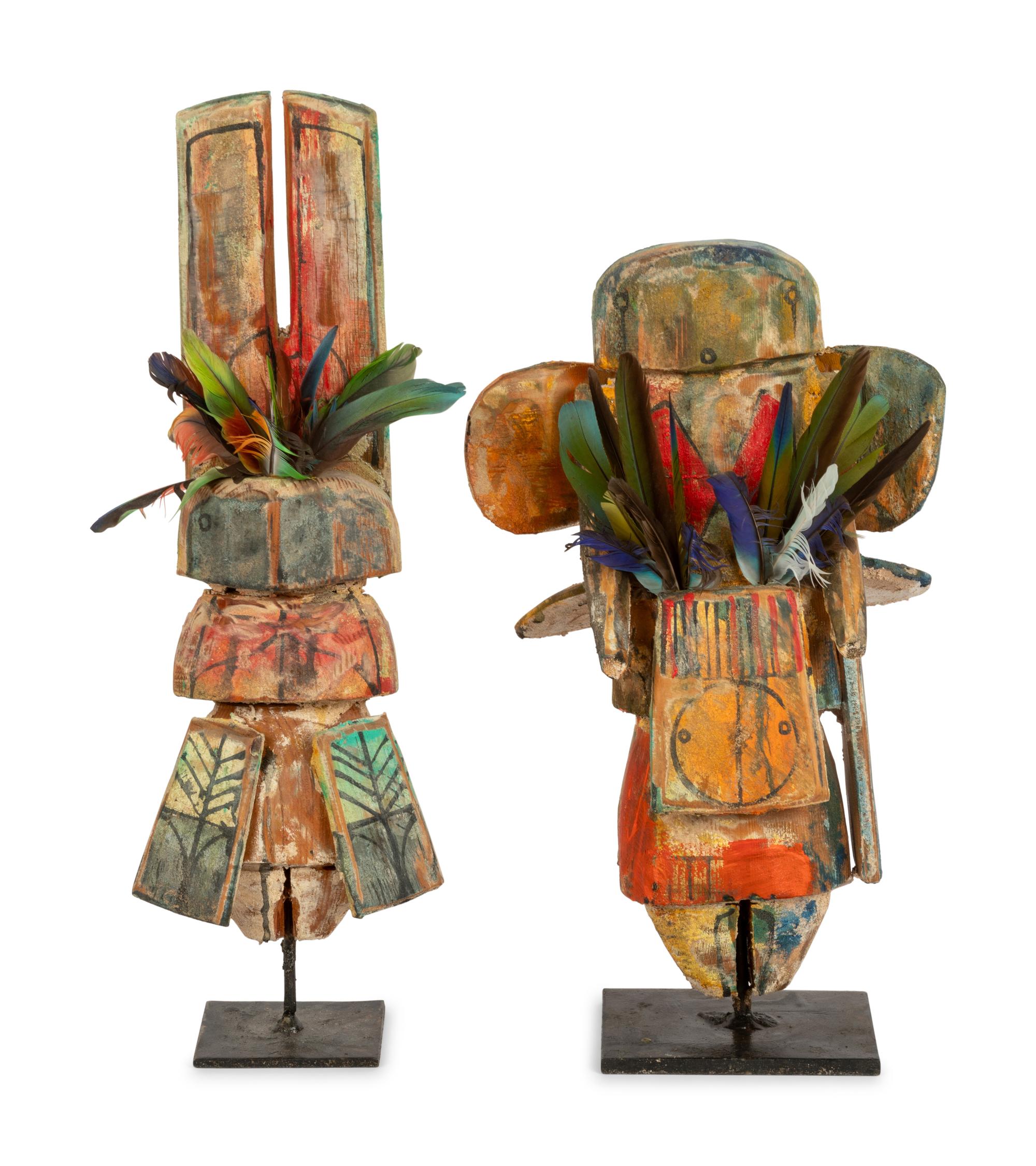 Two Abstract Apache Figures