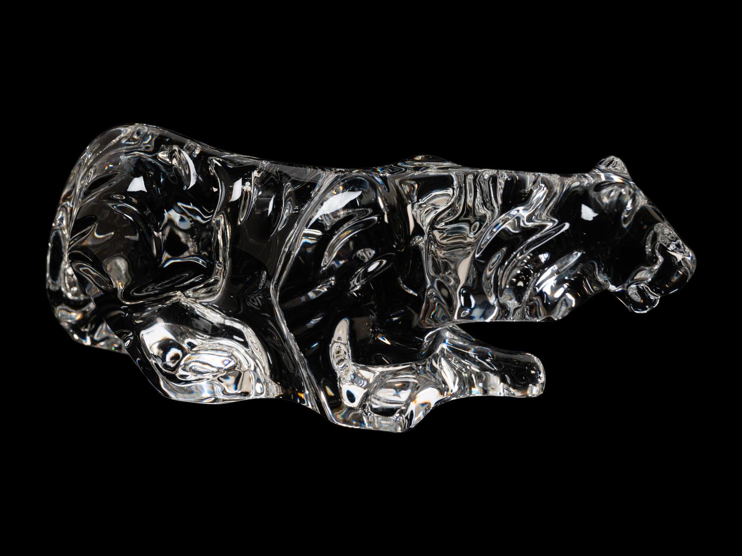 (History) Baccarat crystal tiger.