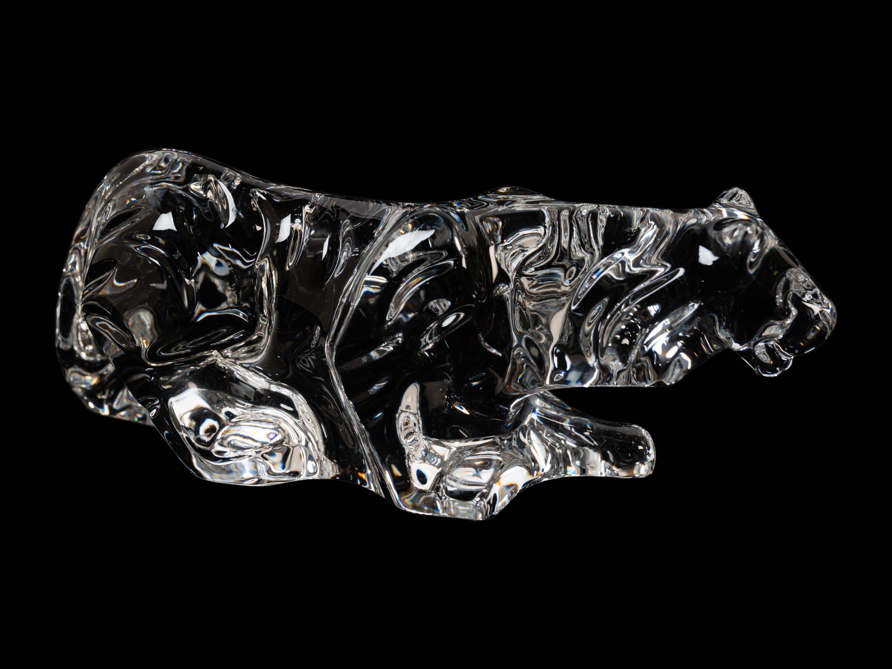 (History) Baccarat crystal tiger.