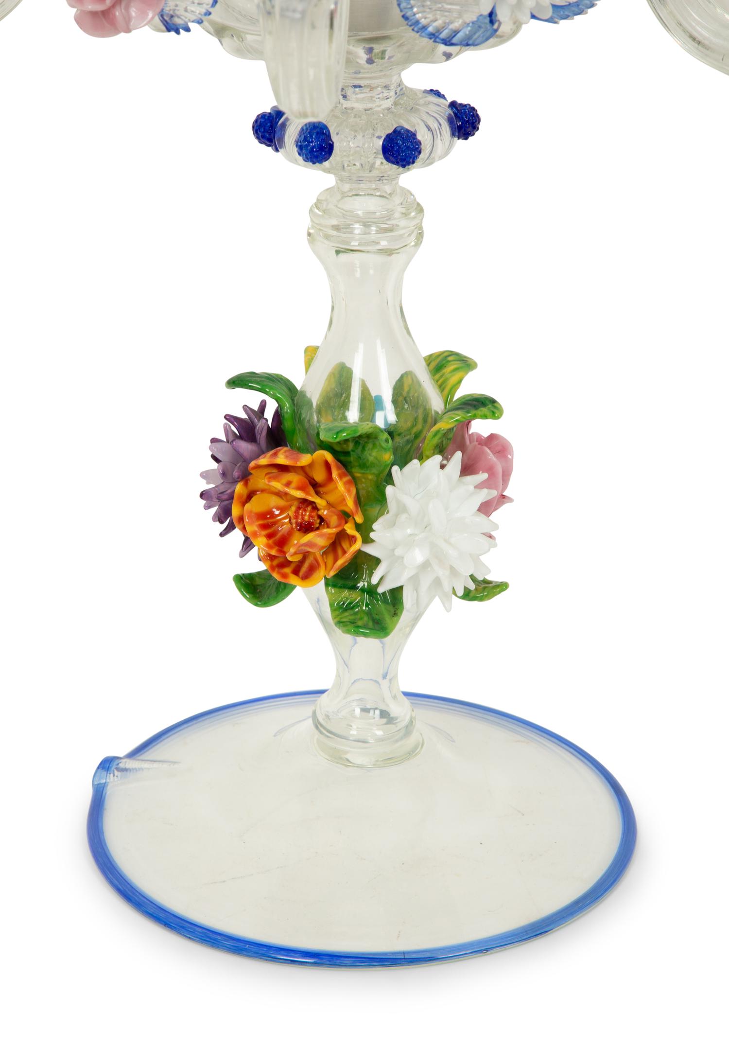 A Murano Glass Six-Light Candelabra