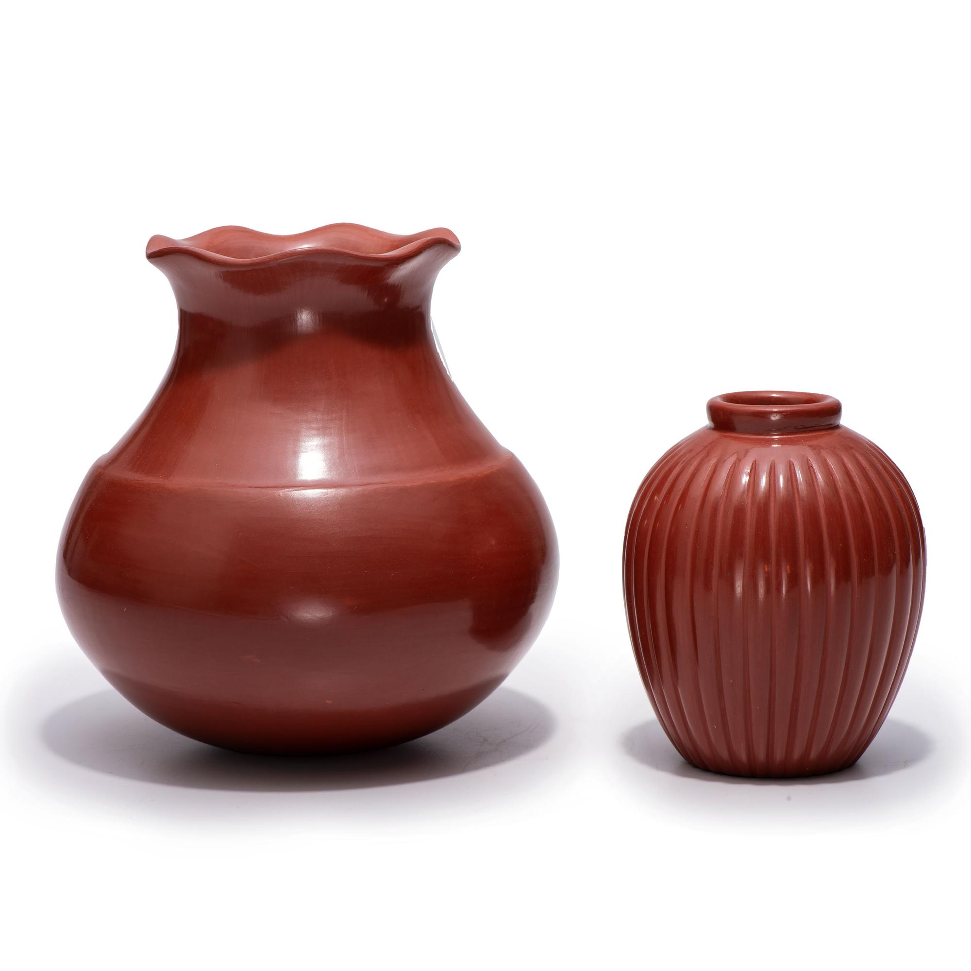 Santa Clara Redware Jars