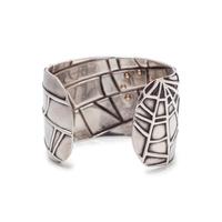 TIFFANY & CO., STERLING SILVER AND ROSE GOLD SPIDERWEB CUFF BRACELET