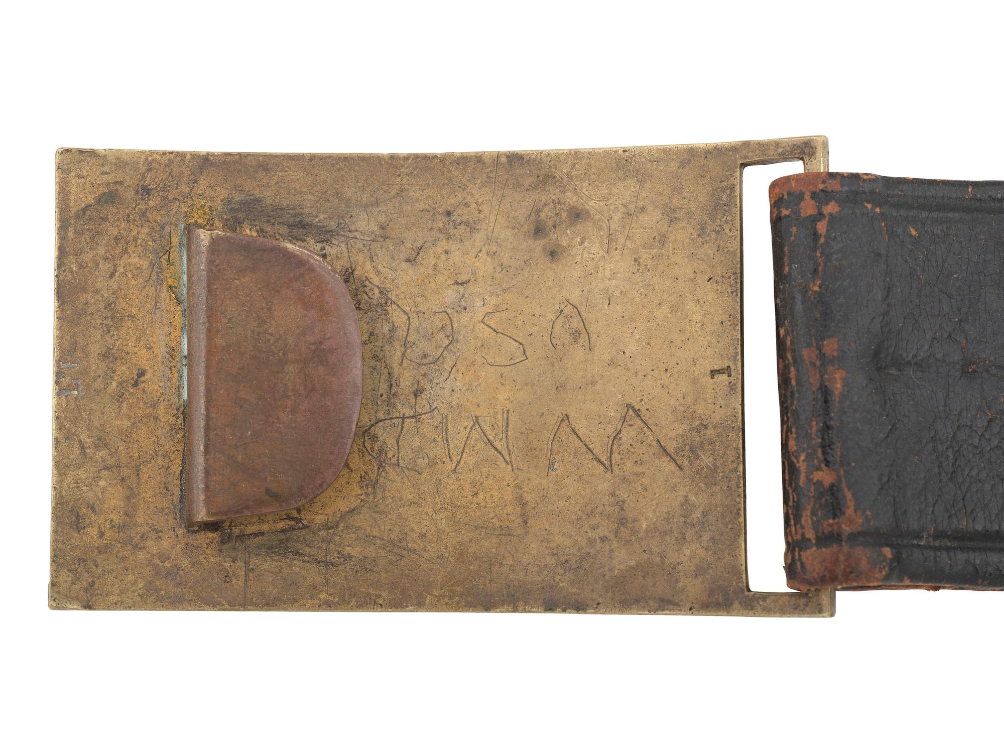 [CIVIL WAR]. Sword, war-date photograph, medical officer's sash, belt and buckle identified to Surgeon William J. McDermott, New York.