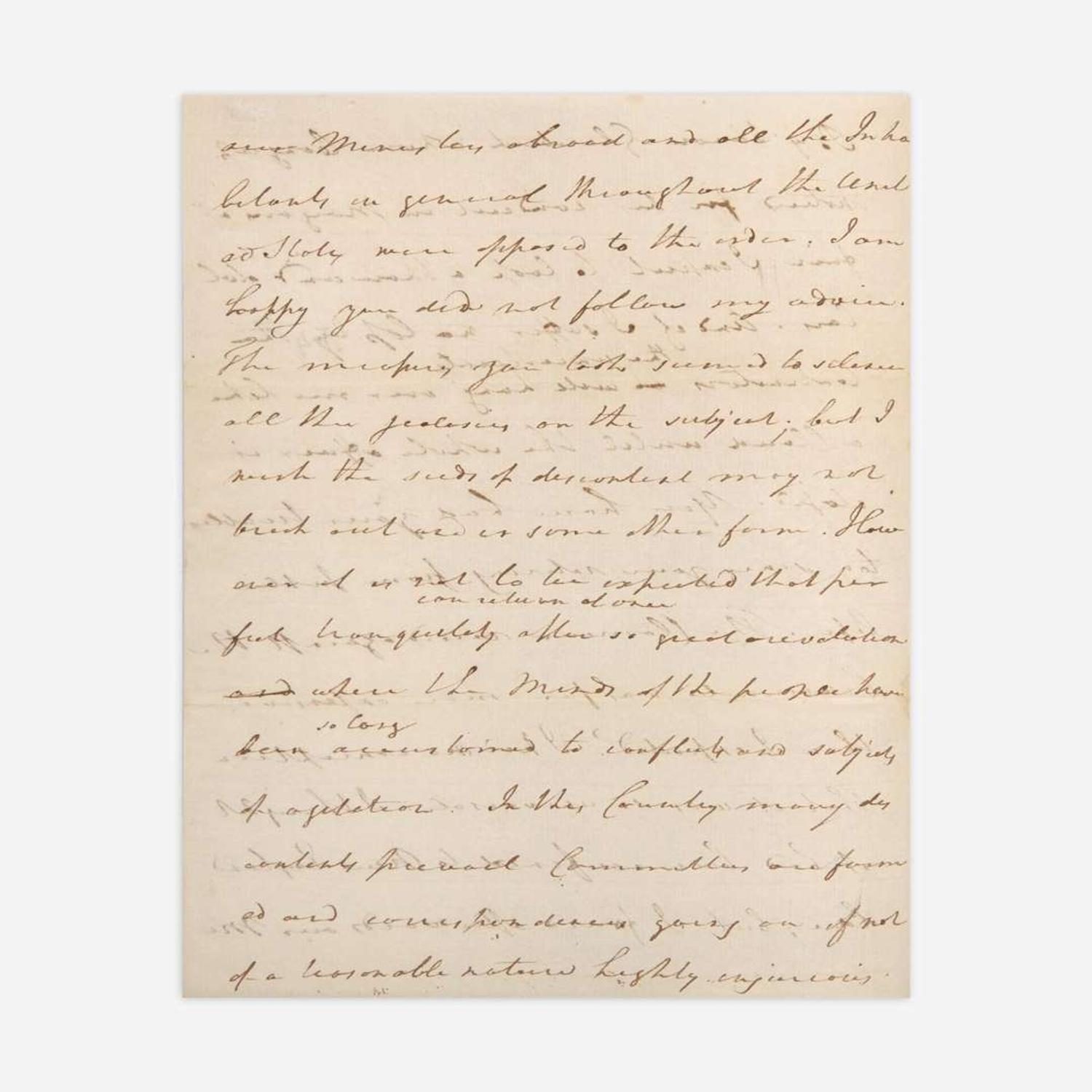 [Washington, George] Greene, Nathanael Autograph Draft Letter, signed