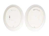 A Pair of Royal Copenhagen Flora Danica Porcelain Oval Platters