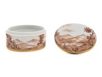 Five French and German Porcelain Boxes