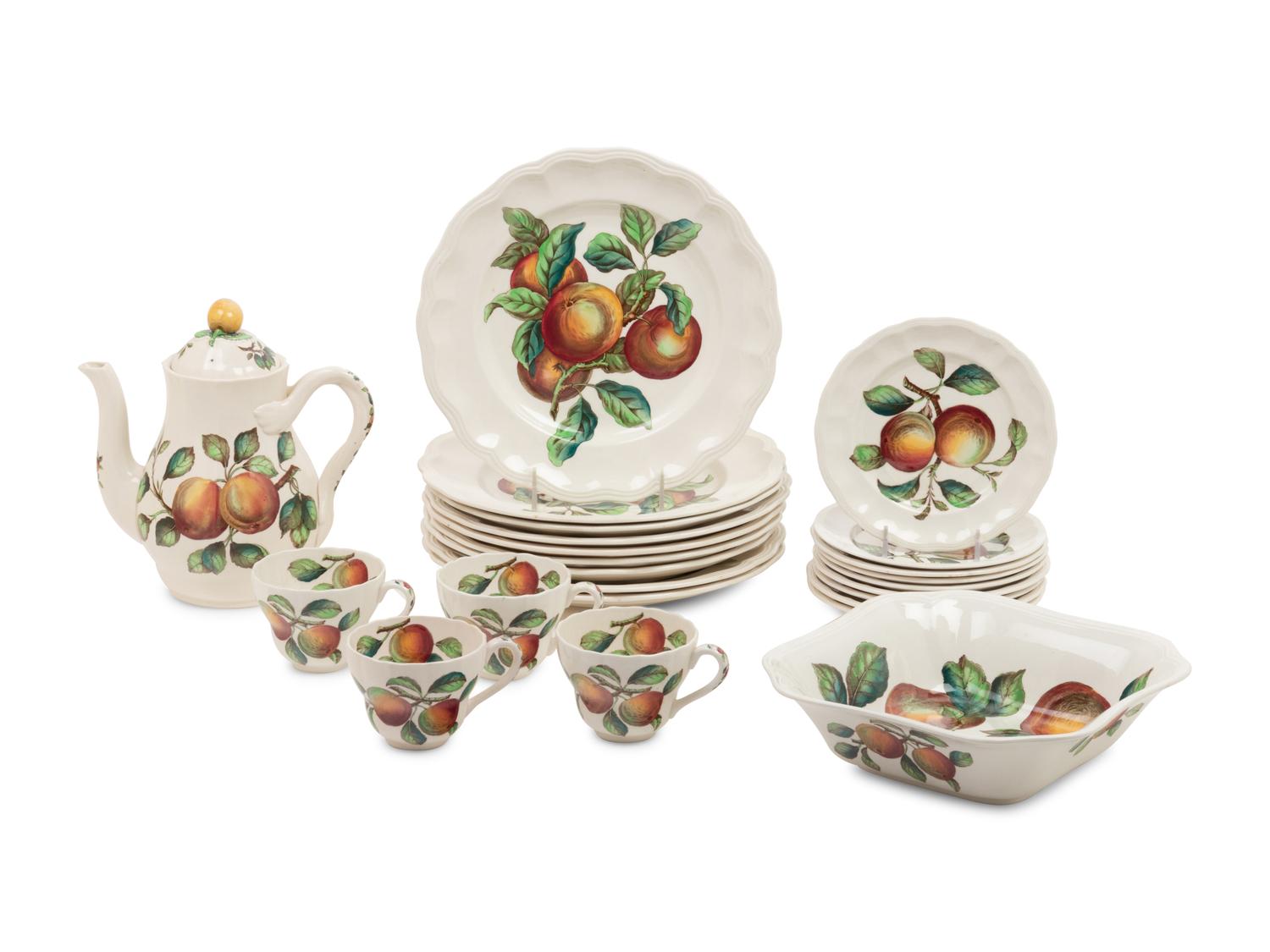 A Spode Apple Ironstone Dinner Service
