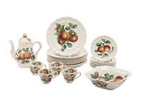 A Spode Apple Ironstone Dinner Service