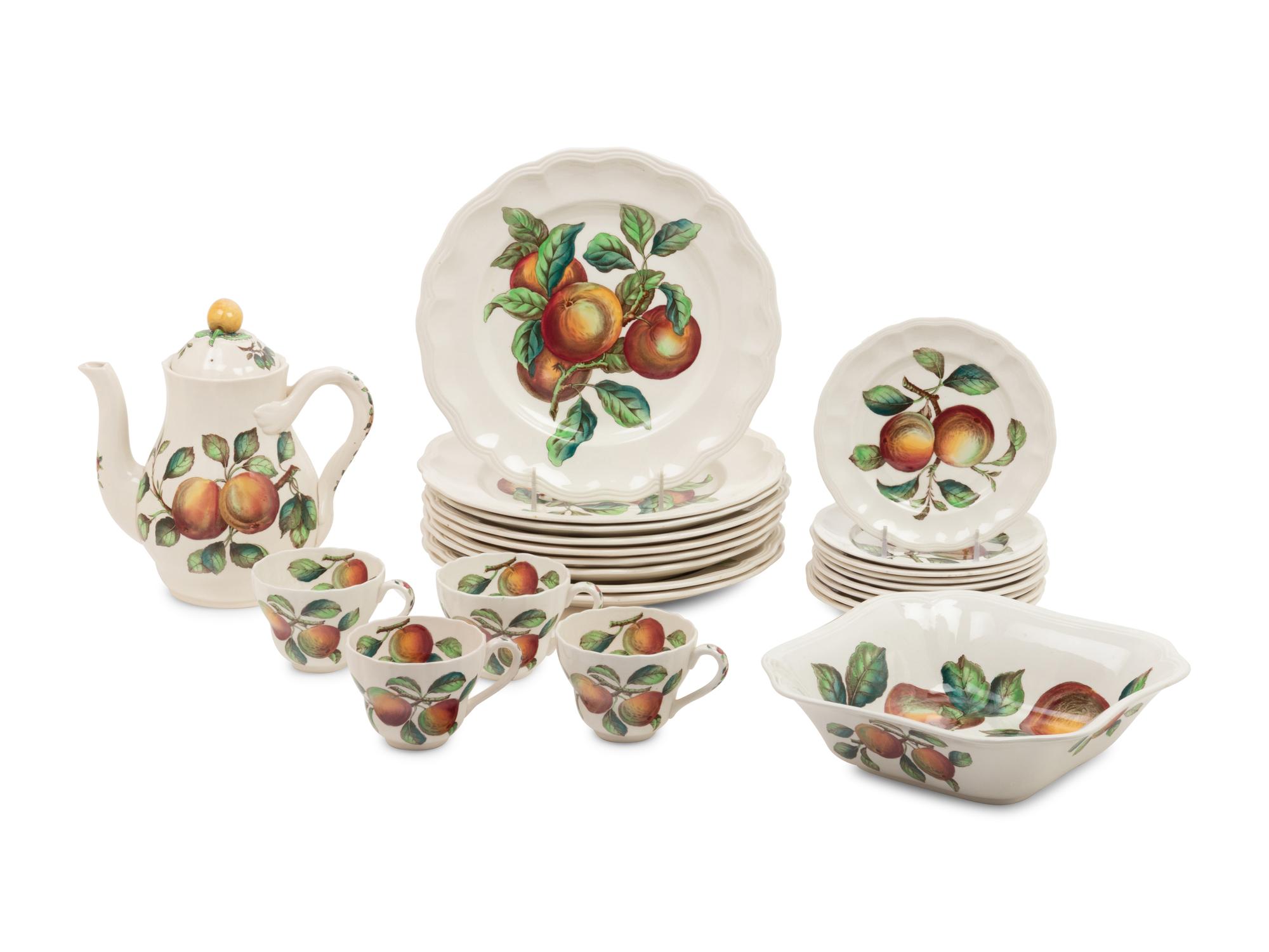 A Spode Apple Ironstone Dinner Service