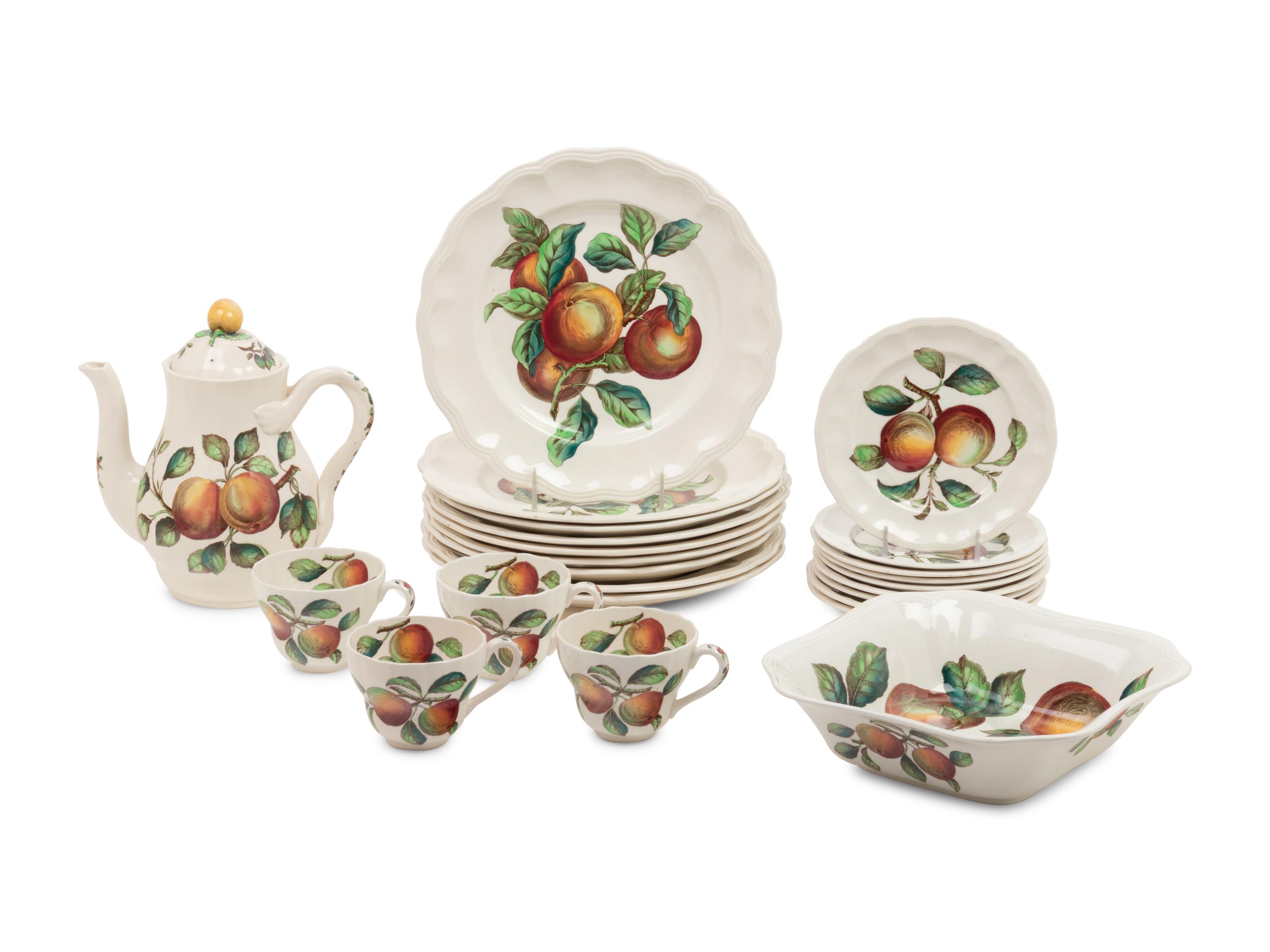 A Spode Apple Ironstone Dinner Service