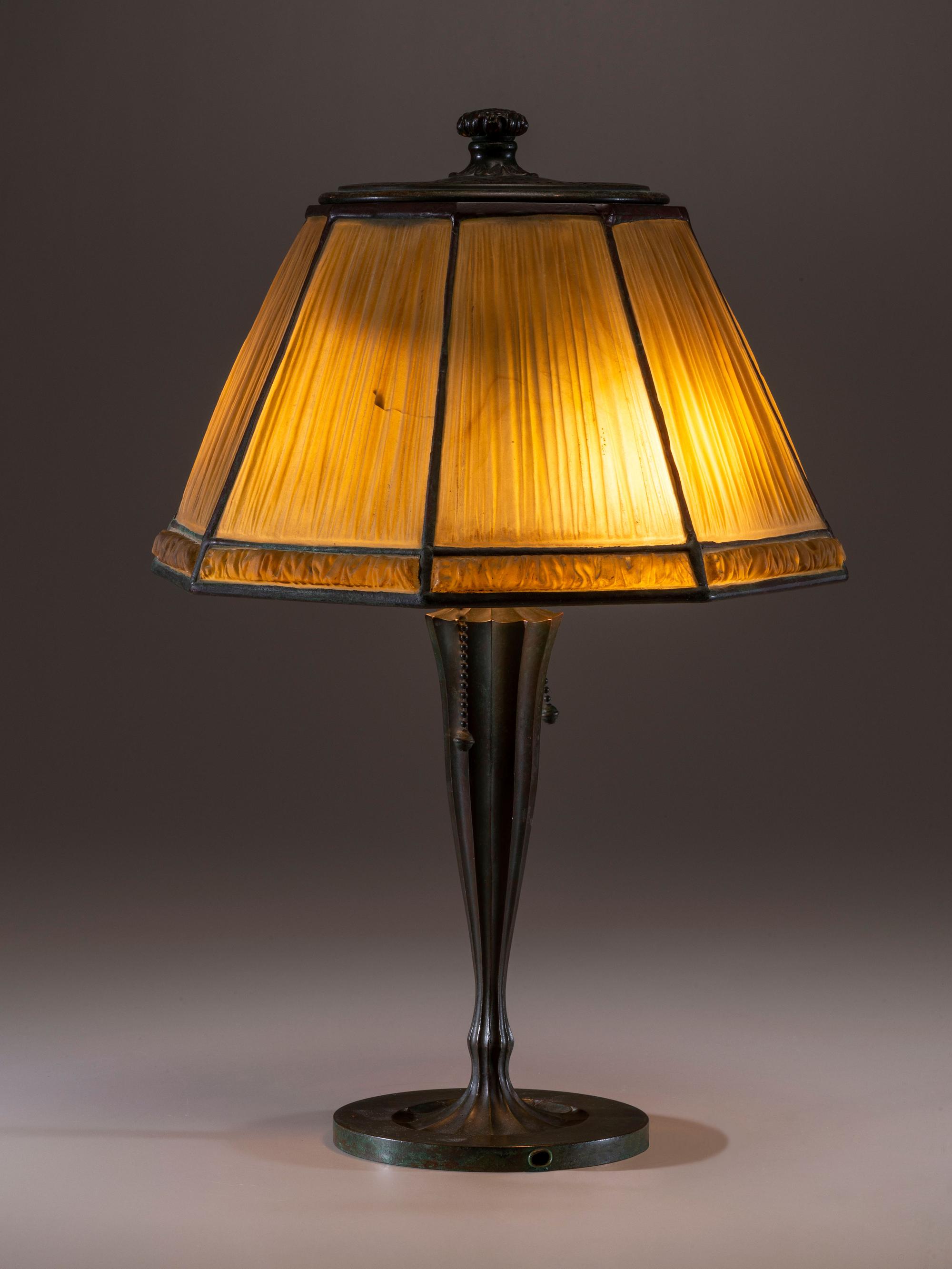 Linenfold Desk Lamp