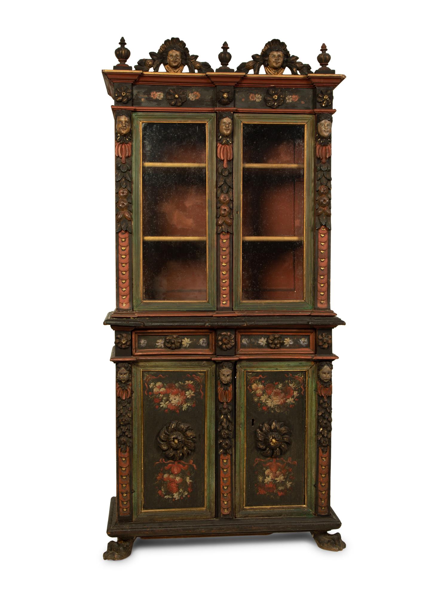 An Italian Neoclassical Style Painted Bookcase — 19TH CENTURY