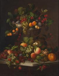 Charles Baum (1812-1878), A Lush Still Life with Fruit