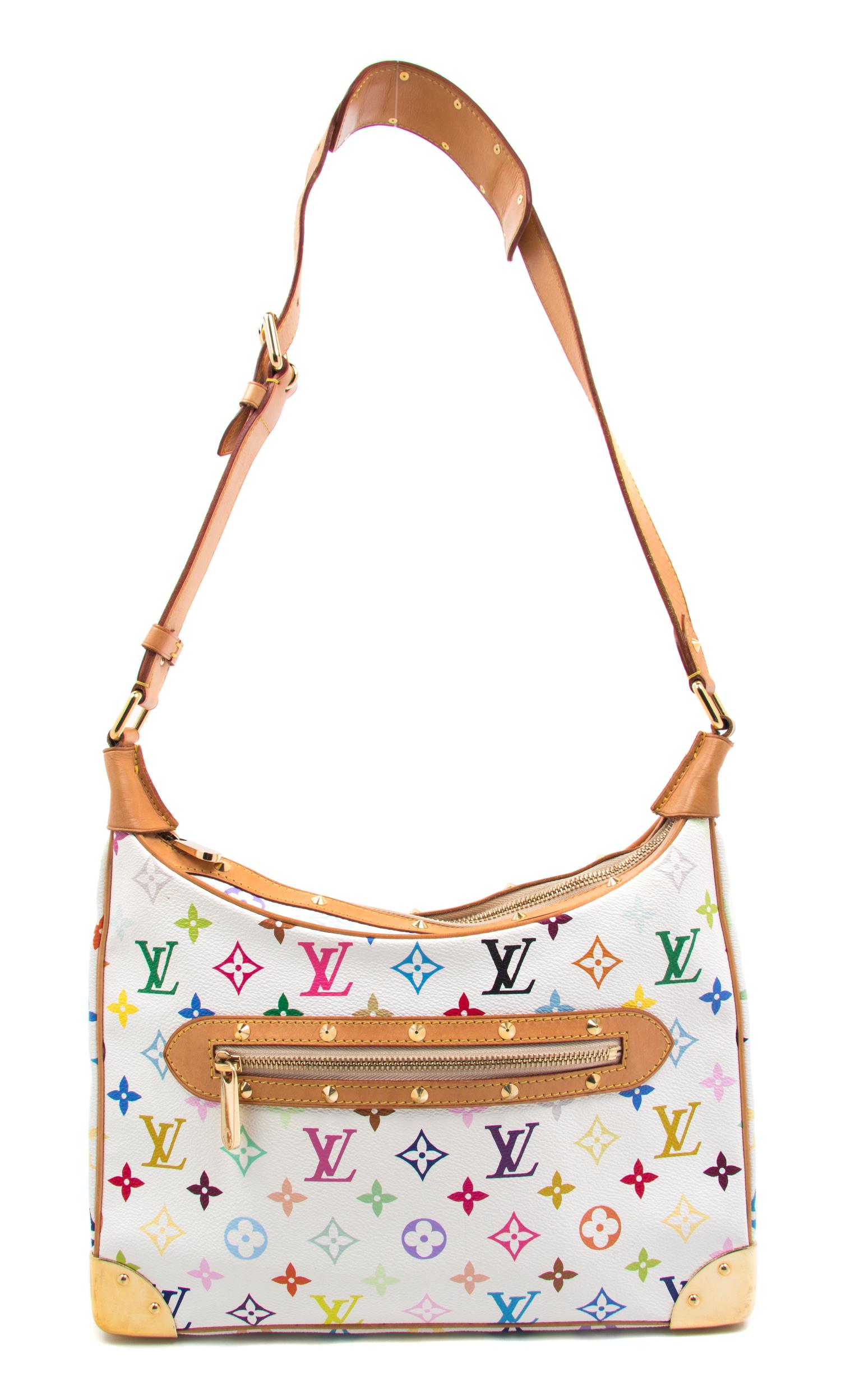 A Louis Vuitton Multicolor Boulogne Handbag, 12" x 9" x 4".
