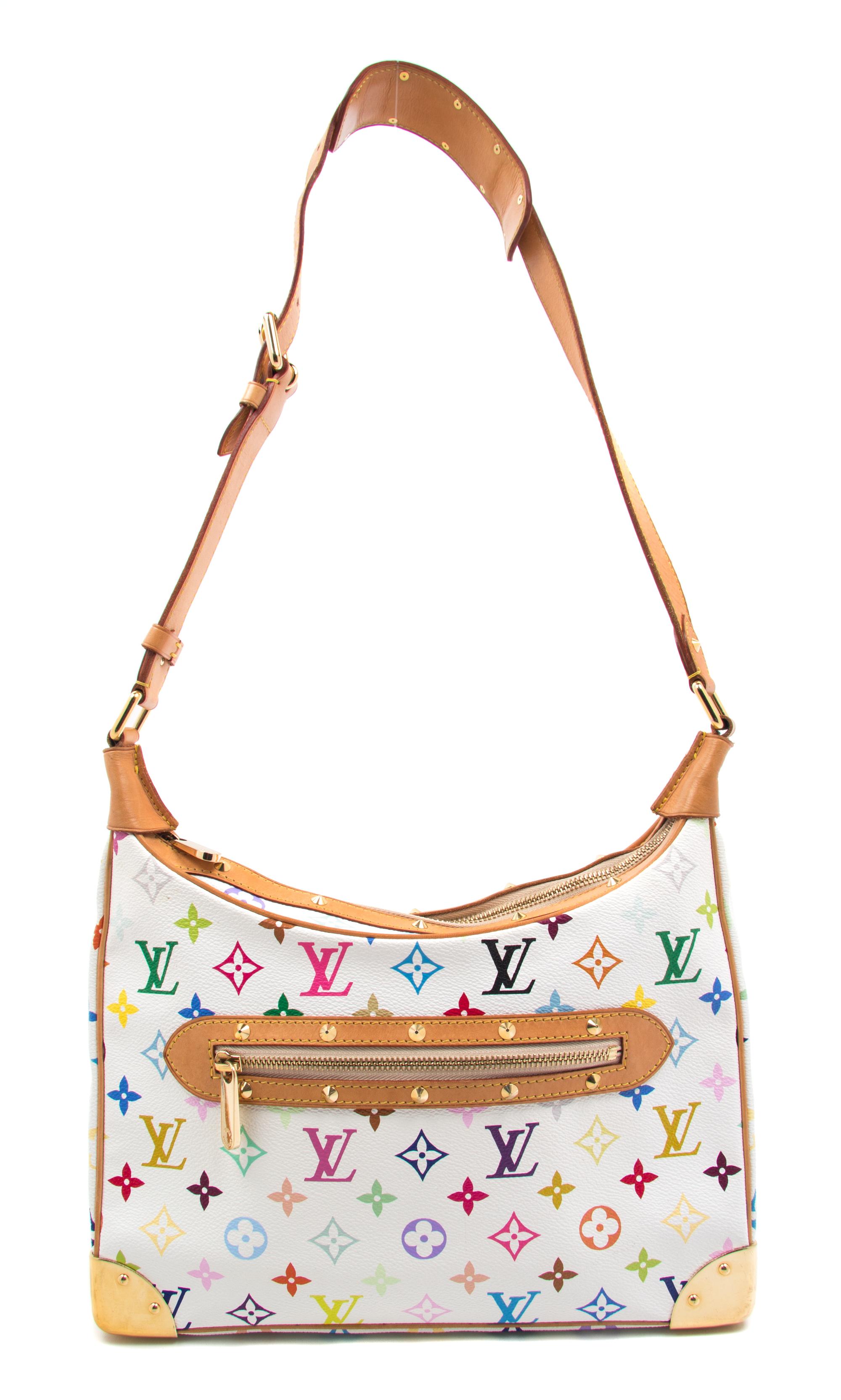 A Louis Vuitton Multicolor Boulogne Handbag, 12" x 9" x 4".