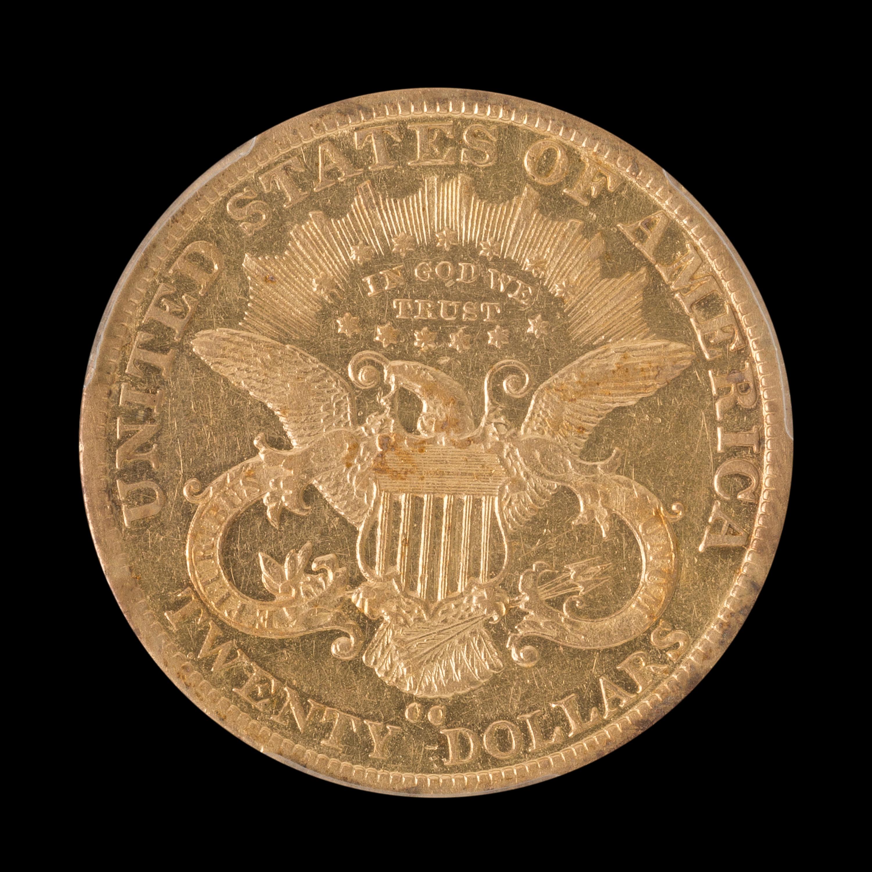 A United States 1879-CC Liberty Head $20 Gold Coin