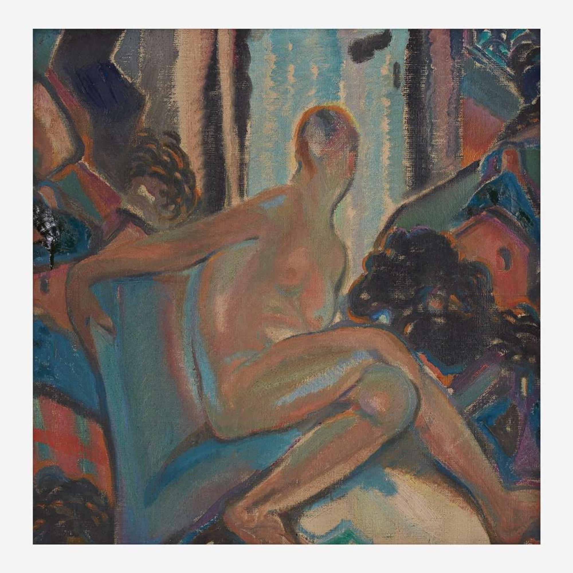 Henry Bainbridge McCarter (American, 1864–1942) Seated Nude