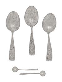 Eight Chinese Export Silver Serving Articles